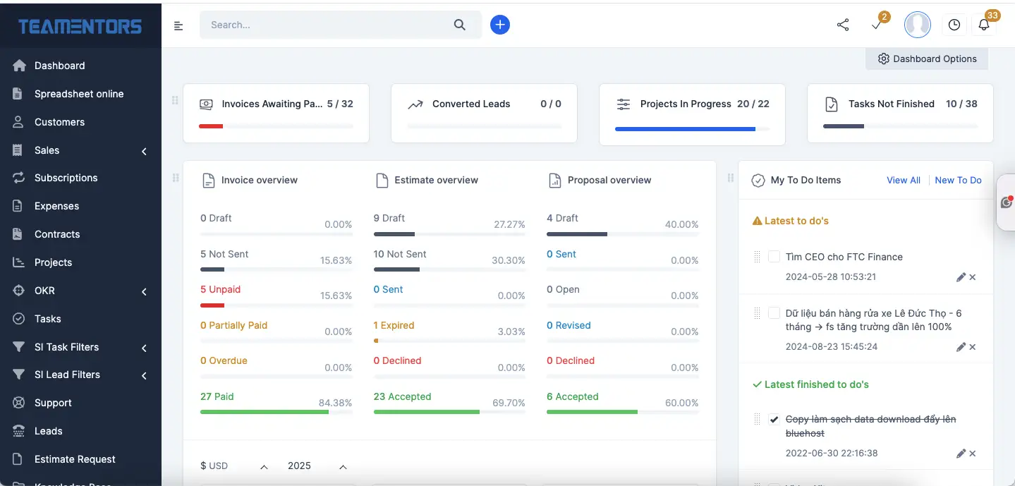 Hệ thống AI, ERP System, CRM system